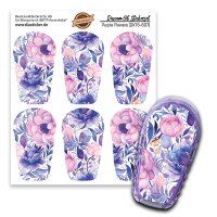 Dexcom G6 Sticker - 6er Set "Purple Flowers"