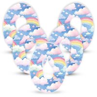 Dexcom G6 Pflaster - Rainbow Clouds