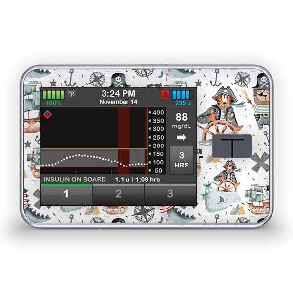 Tandem t:slim X2 Sticker - Ahoy Pirates