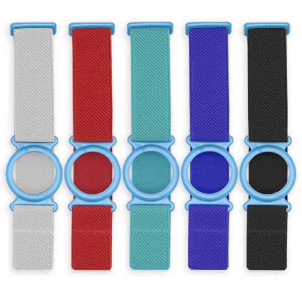 FreeStyle Libre (1 & 2) Fixierband - Halter: Ring Hellblau (Bandfarbe wählbar)