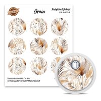 FreeStyle Libre 3 Sticker - 9er Set "Grain"