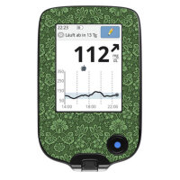 FreeStyle Libre Sticker (Messgerät) - Green Damask