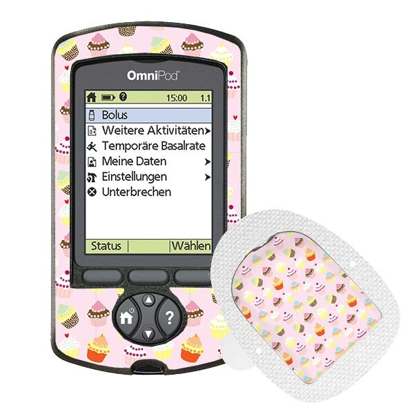 Omnipod PDM-Sticker - Cupcakes