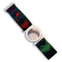 FreeStyle Libre (1 & 2) Fixierband - Halter: Ring Weiß (Bandfarbe wählbar)