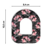 Omnipod Pflaster - Black Floral