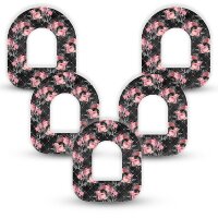 Omnipod Pflaster - Black Floral