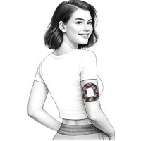 Omnipod Pflaster - Black Floral