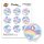 FreeStyle Libre 3 Sticker - 9er Set "Rainbow Clouds"