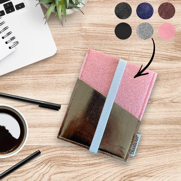 Filztasche klein "Roségold" - verschiedene Farben