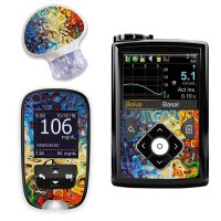 Stickerset für Minimed, Guardian und Accu-Chek Guide...