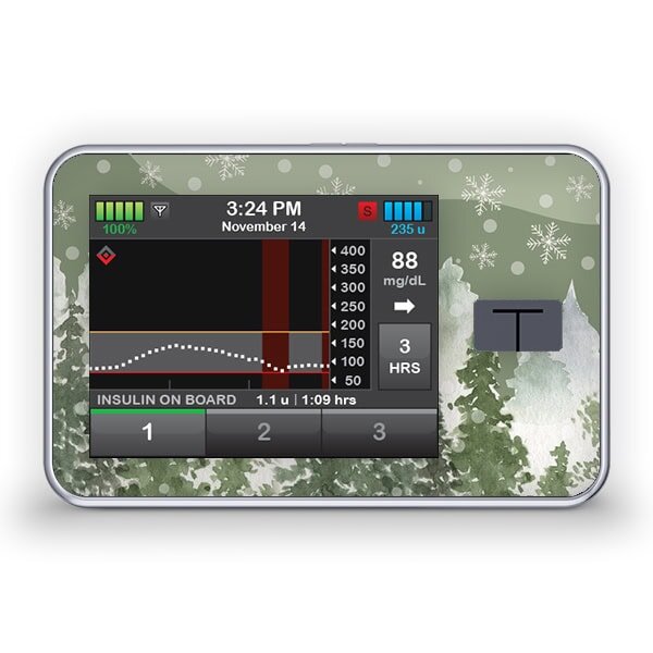 Tandem t:slim X2 Sticker – Magic of Winter