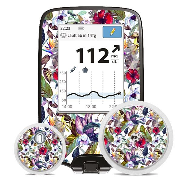 FreeStyle Libre Sticker (Messgerät) - Wild Flowers