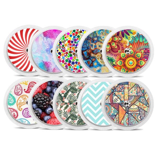 FreeStyle Libre 2 Sticker - 10er Set "Colorful"