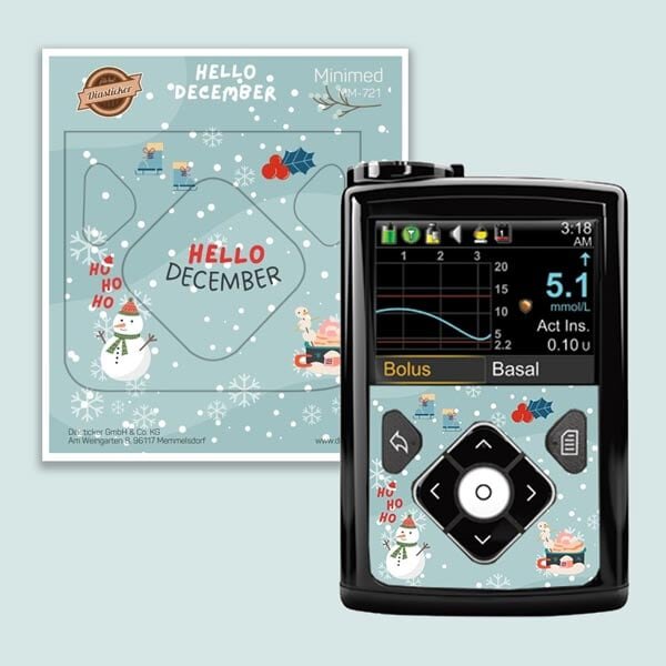 Minimed Sticker - "Hello December"