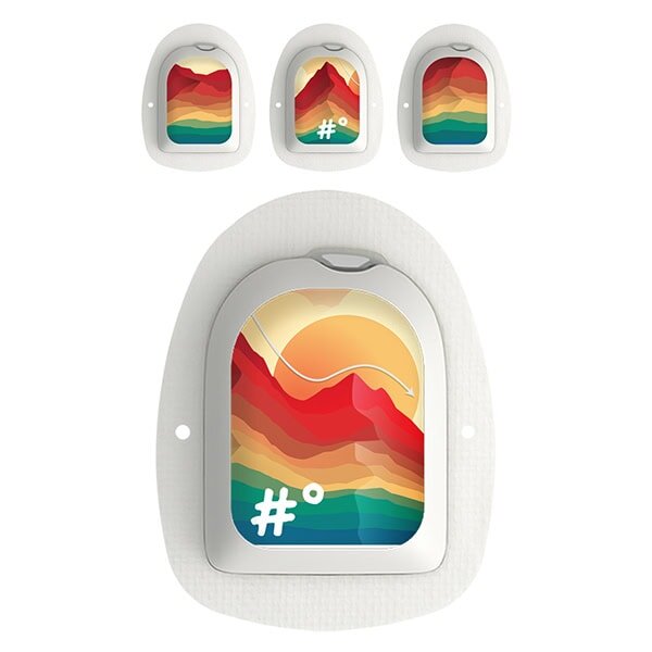 Omnipod Podsticker - My Highs and Lows (4er Set)