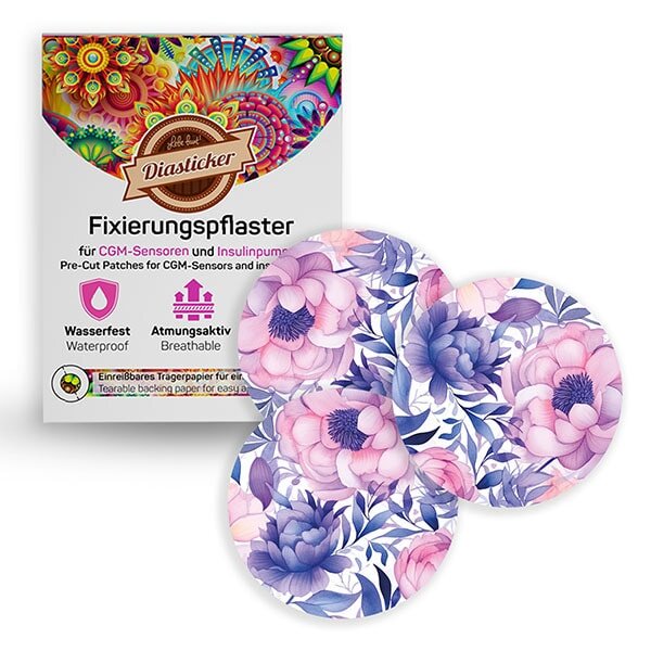 Overpatches - Purple Flowers