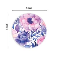 Overpatches - Purple Flowers