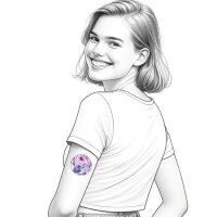 Overpatches - Purple Flowers