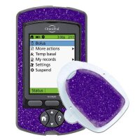 Omnipod PDM-Sticker - Lila Glitzer