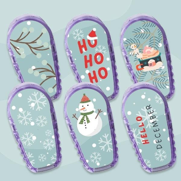 Dexcom G6 Sticker - 6er Set "Hello December"