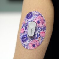Dexcom G6 Pflaster - Purple Flowers