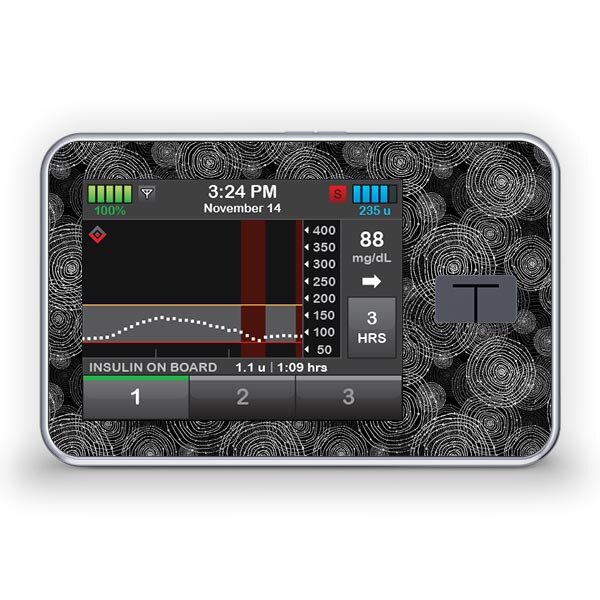 Tandem t:slim X2 Sticker - Black Circles