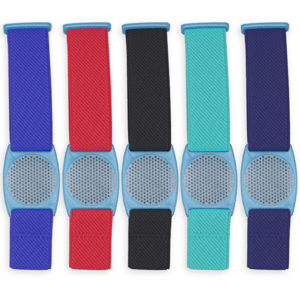 FreeStyle Libre (1 & 2) Fixierband - Halter: Gitter Hellblau (Bandfarbe wählbar)