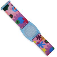 FreeStyle Libre (1 & 2) Fixierband - Halter: Gitter Hellblau (Bandfarbe wählbar)