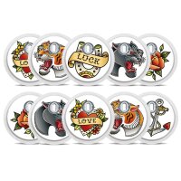 FreeStyle Libre 3 Sticker - 10er Set "Tattoo"