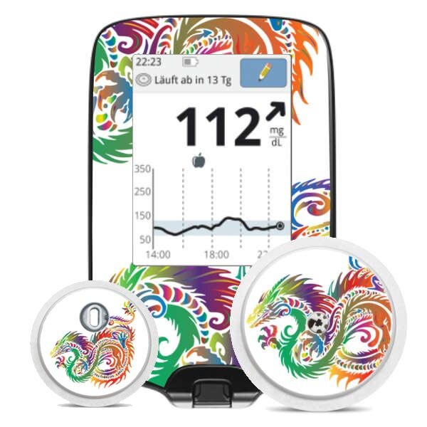 FreeStyle Libre Sticker (Messgerät) - Dragon