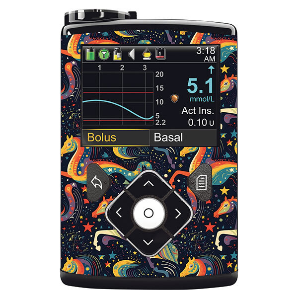 Minimed Sticker inkl. Clip (600/700er-Serie) - Starlight Horses