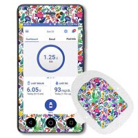 Omnipod Dash Sticker - Happy Flowers