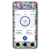 Omnipod Dash Sticker - Happy Flowers