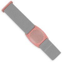 FreeStyle Libre (1 & 2) Fixierband - Halter: Gitter Altrosa (Bandfarbe wählbar)