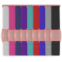 FreeStyle Libre (1 & 2) Fixierband - Halter: Gitter Altrosa (Bandfarbe wählbar)