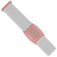 FreeStyle Libre (1 & 2) Fixierband - Halter: Gitter Altrosa (Bandfarbe wählbar)