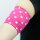 Armloop universell - Pink and dots