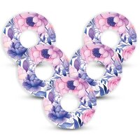 FreeStyle Libre 3 Pflaster - Purple Flowers