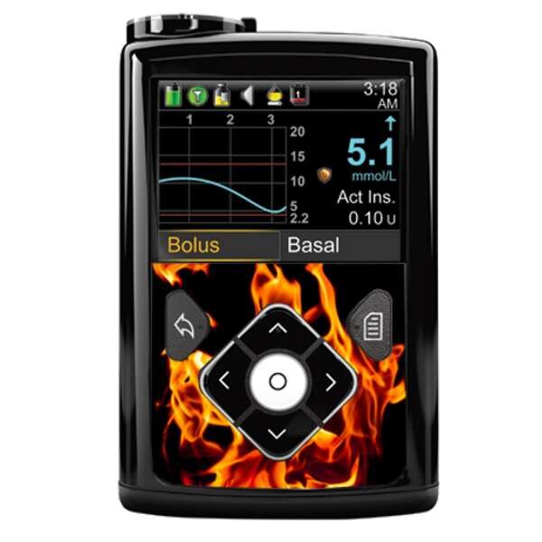 Minimed-Sticker (600/700er-Serie) - Flames