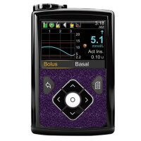 Minimed Sticker (600/700er-Serie) - Lila Glitzer