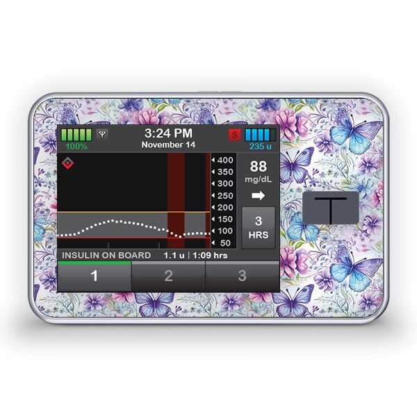 Tandem t:slim X2 Sticker - Butterfly Kiss