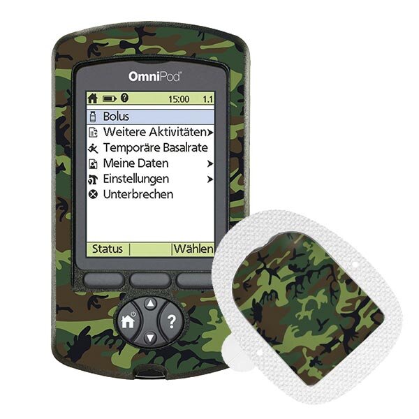 Omnipod PDM-Sticker - Camouflage