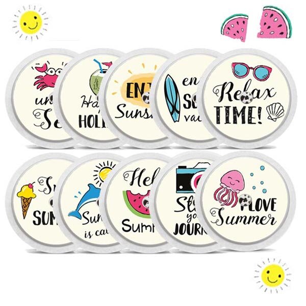 FreeStyle Libre 2 Sticker - 10er Set "Summertime"