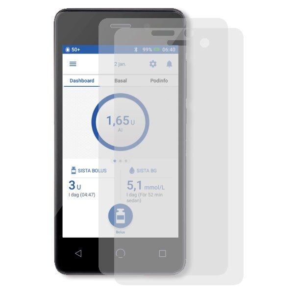 Omnipod Dash - Displayschutzfolie (2 Stück)