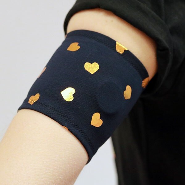 Armloop universell - Golden Hearts