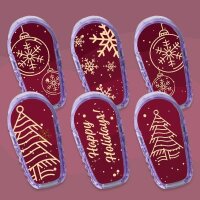 Dexcom G6 Sticker - 6er Set "Happy Holidays"