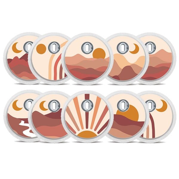 FreeStyle Libre 3 Sticker - 10er Set "Sunset"