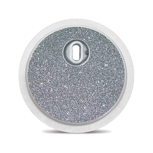 FreeStyle Libre 3 Sticker - Silber Glitzer
