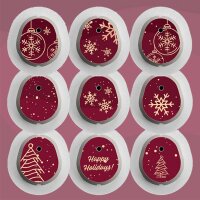 Dexcom G7 Sticker - 9er Set "Happy Holidays"