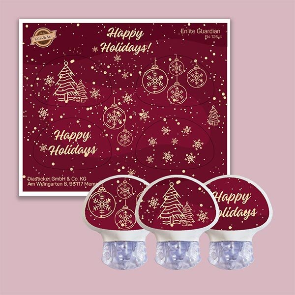 Guardian Sticker - 4er Set "Happy Holidays"